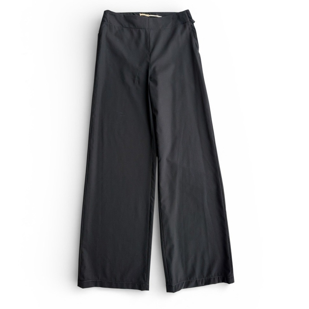 Max Studio Black Wool Blend Wide Leg‎ Trousers Professional Dress Pants Size 0
